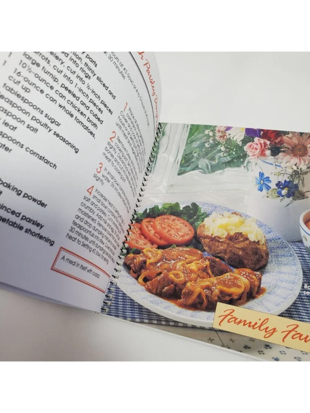West Bend Slow Cooking For Fast Meals Spiral Bound Cookbook Recipe Book